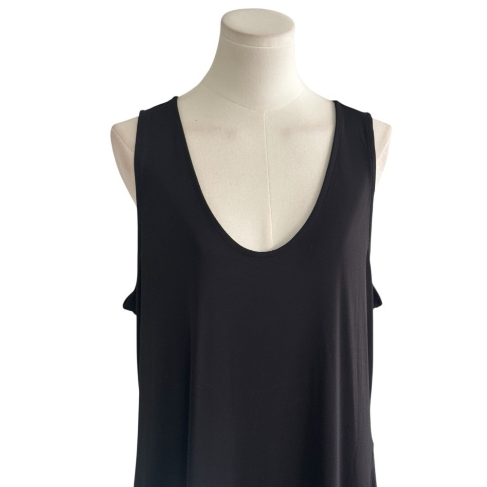 ELIZABETH AND JAMES Black Sleeveless Maxi‎ Dress Relaxed Fit Vacation Size XL - Picture 4 of 7